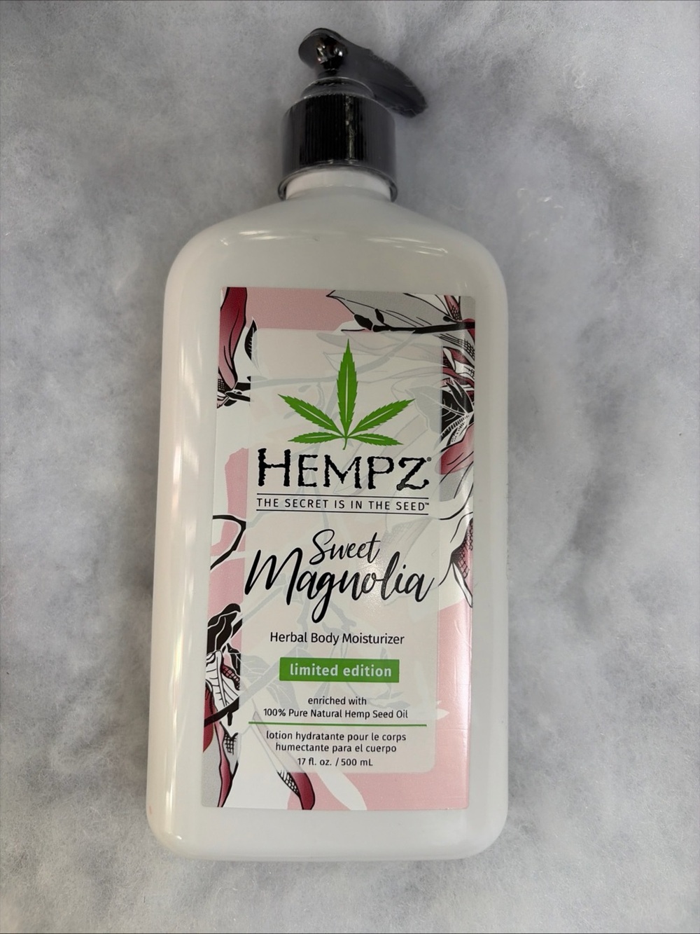 Hempz Sweet Magnolia Herbal Body Moisturizer Lotion 17oz Limited Edition